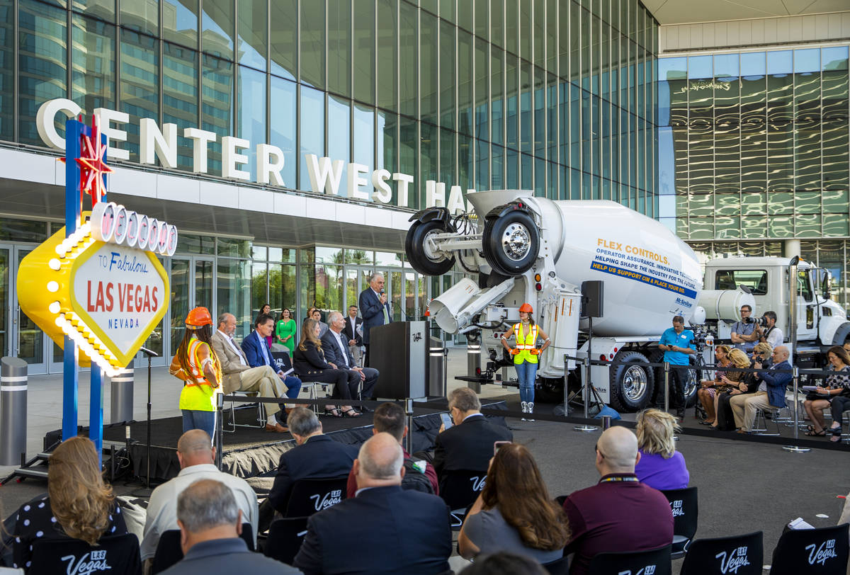 Gov. Steve Sisolak, the Las Vegas Convention and Visitors Authority, Informa Markets and others ...