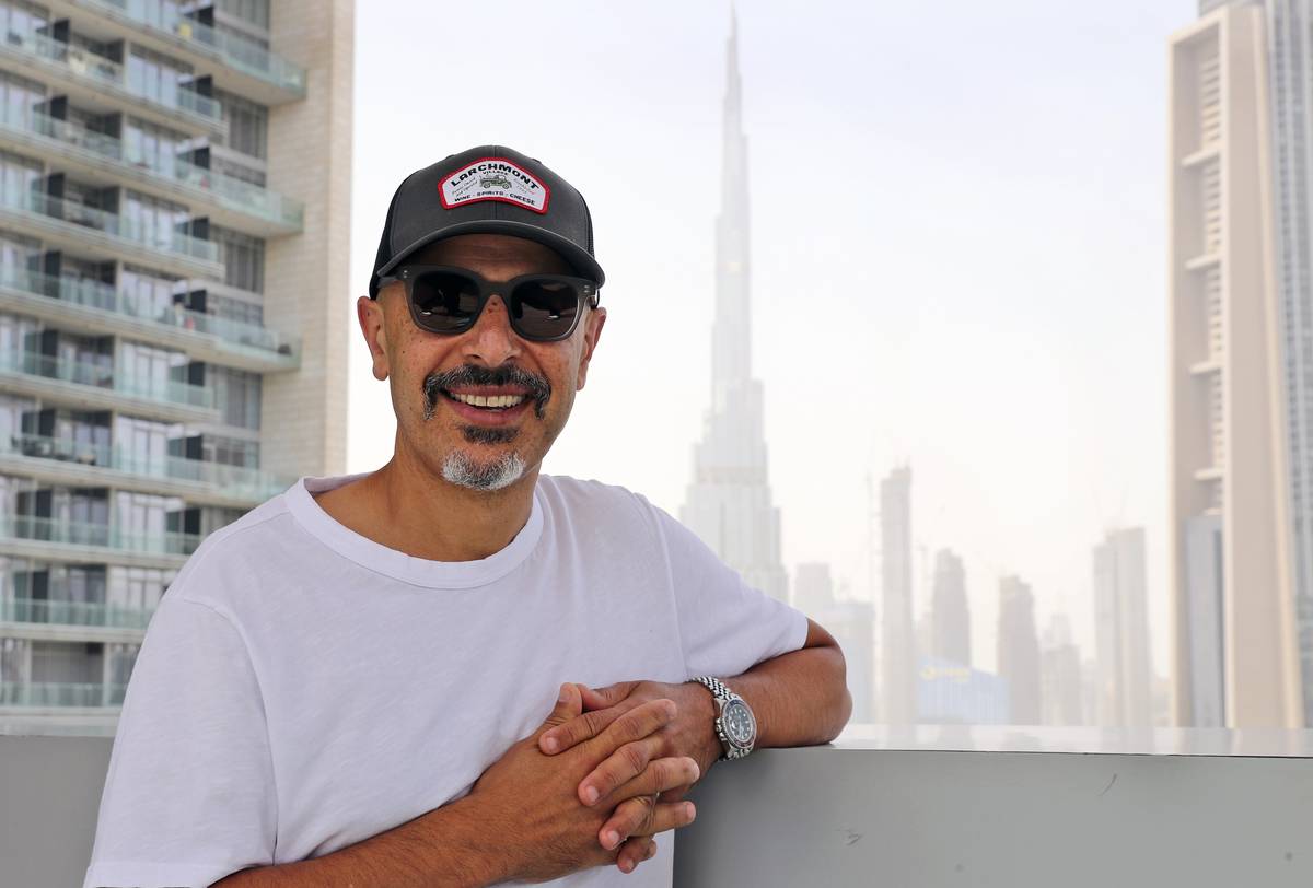 Stand-up comedian Maz Jobrani poses in Dubai, United Arab Emirates, Tuesday, May 25, 2021. For ...