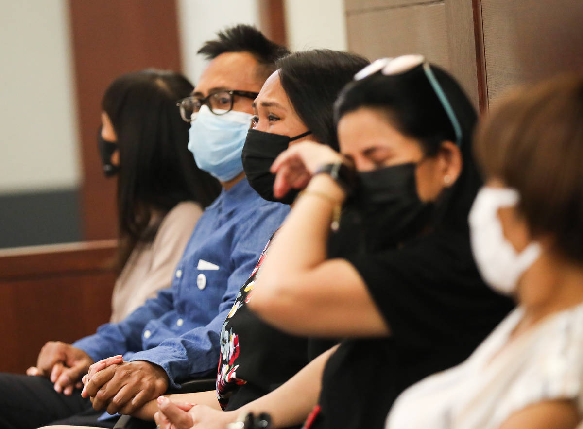 Loved ones of the five Las Vegas bicyclists who were killed by Jordan Barson, who crashed into ...