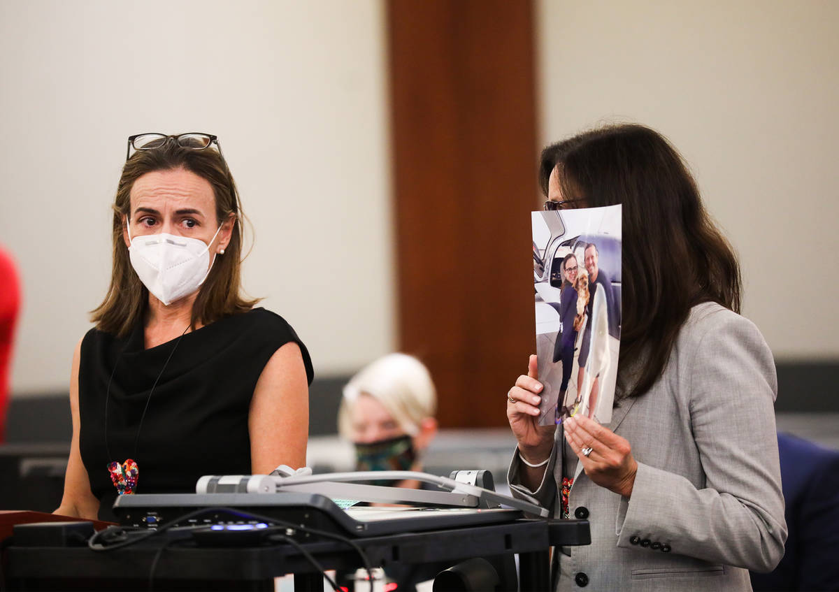 Donna Trauger, wife of victim Tom Trauger, who was killed by Jordan Barson when he crashed into ...