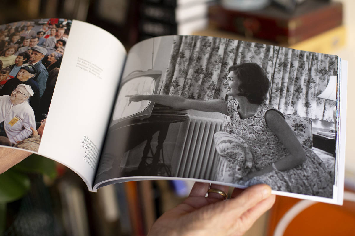 A photograph of Jackie Kennedy, taken by Ted Polumbaum, is shown by Ted's daughter. The photogr ...