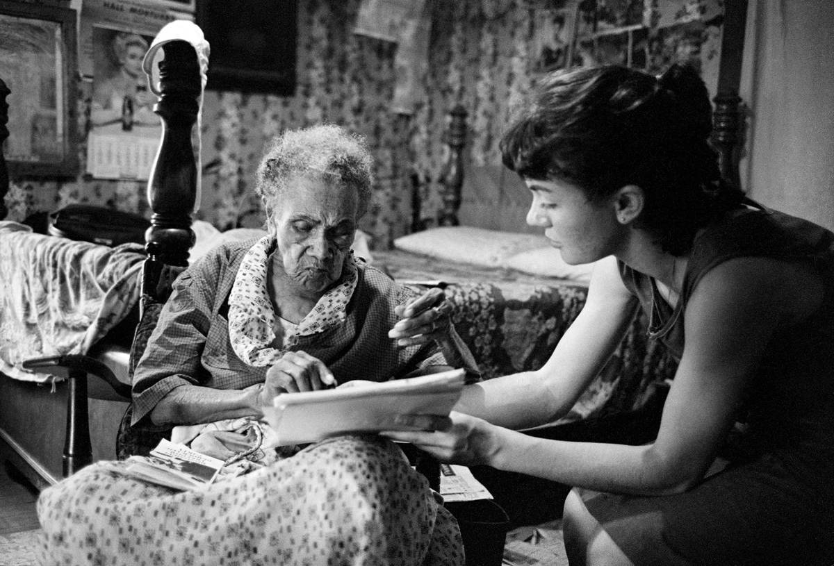 Volunteers in 1964 explained the lengthy voter registration process to Black residents in Missi ...