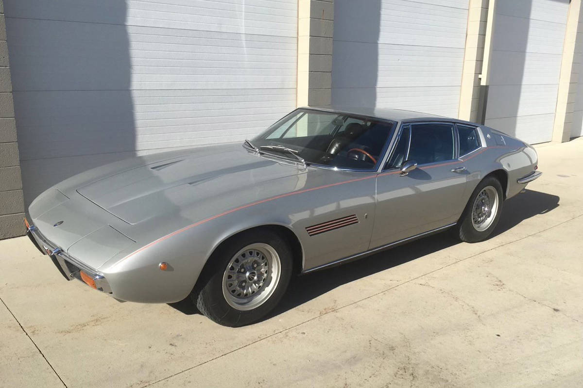 The 1970 Maserati Ghibli once owned by Frank Sinatra is up for auction at the Barrett-Jackson L ...