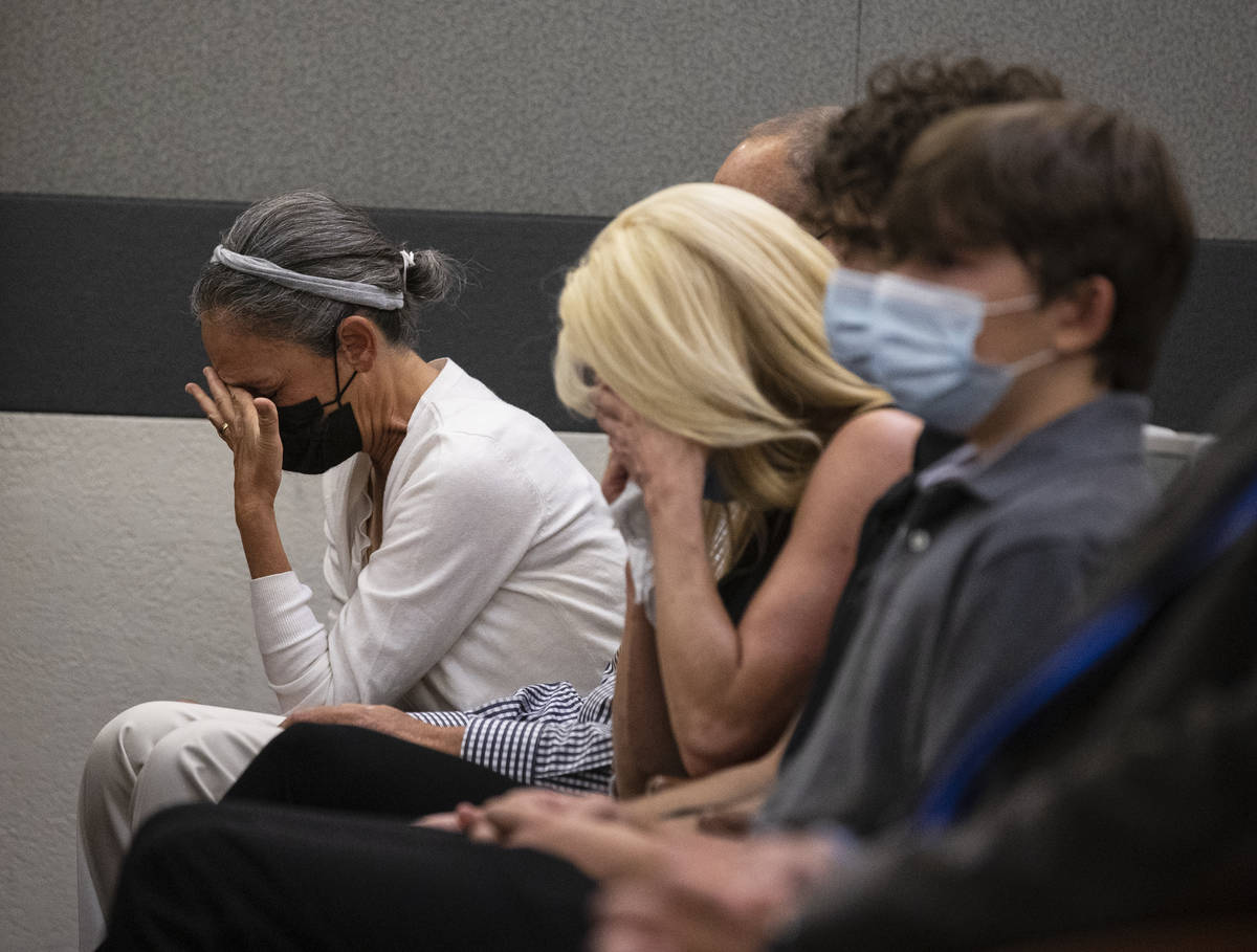 Family members of Aksoy Ahmet, 48, react during Jordan BarsonÕs, the box truck driver accu ...