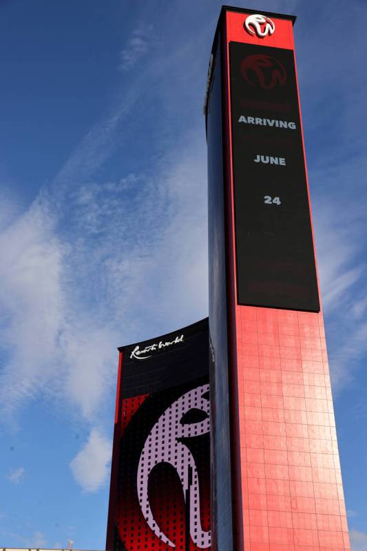 Resorts World Las Vegas on the north Strip Tuesday, April 27, 2021. The $4.3 billion project is ...