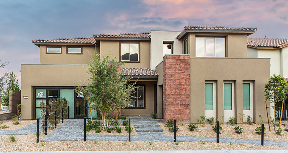 Carmel Cliff by Pulte Homes has opened in Summerlin West. It is in Summerlin's new district, Re ...