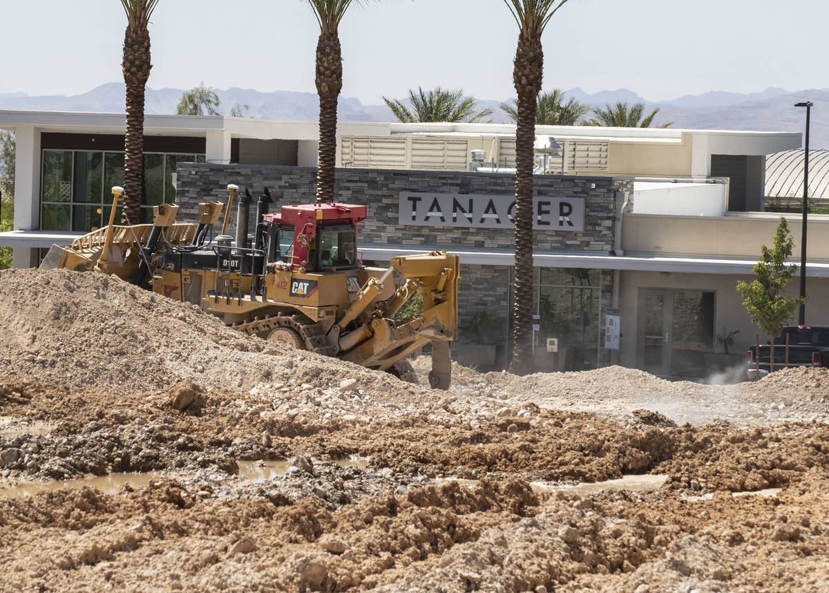 Construction work is now underway next to the Tanager apartment complex at the northeast corner ...