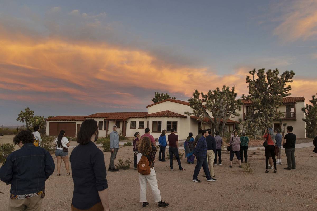 Attendees take a tour of Walking Box Ranch during an event to discuss the importance of creatin ...