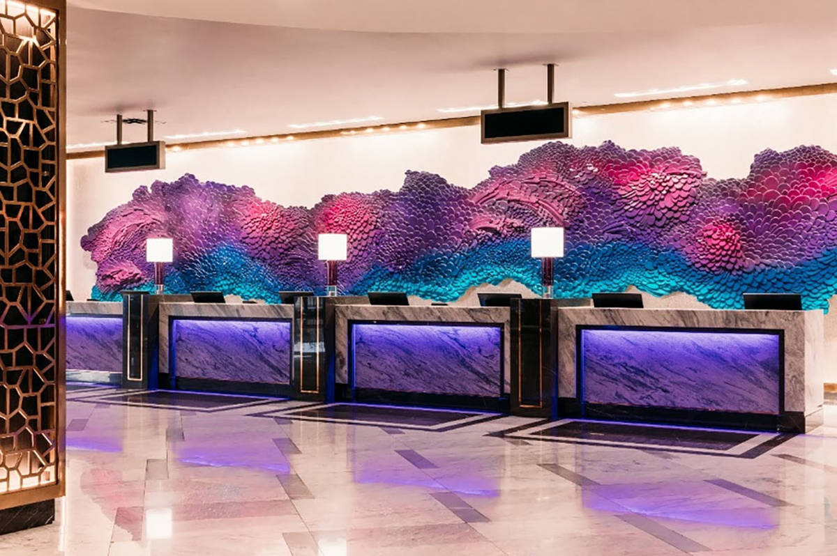 Redesigned Hotel Lobby at Harrah’s Las Vegas (Palm + Ocean Digital)