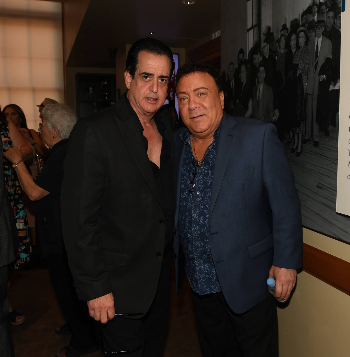 Actor Frank Vallelongo and entertainer Frankie Scinta attend the world premiere of feature film ...