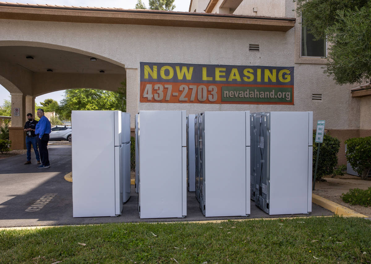 Some of the 98 fridges at Bonanza Pines Senior Living being replaced from Powershift by NV Ener ...