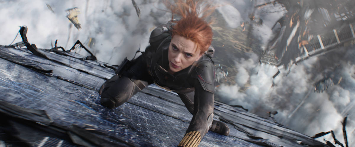 Black Widow/Natasha Romanoff (Scarlett Johansson) in Marvel Studios' BLACK WIDOW, in theaters a ...
