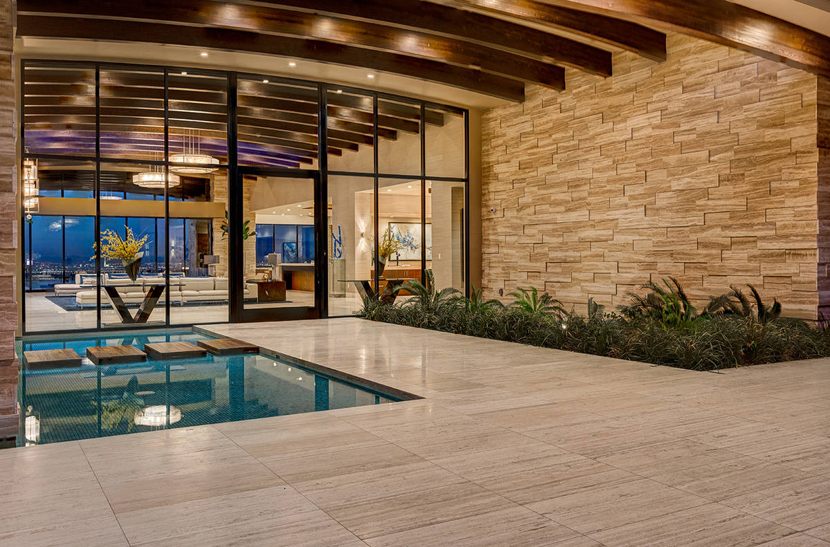 The single-story home was built by Sun West Custom Homes. (Sun West Luxury Realty)