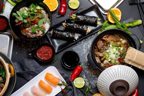 Resorts World Las Vegas Famous Foods Spread. (Megan Blair)