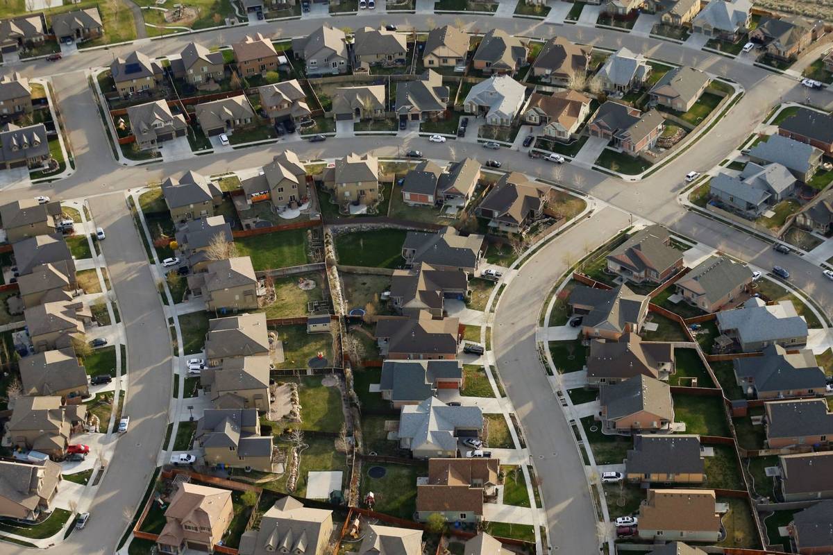Homes are seen in suburban Salt Lake City in 2019. (AP Photo/Rick Bowmer)