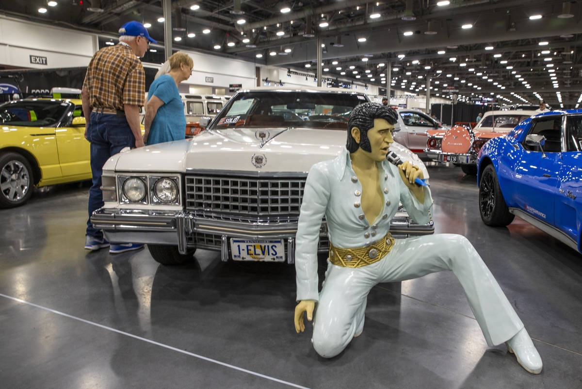 A 1974 Cadillac Fleetwood Brougham purchased by Elvis Presley and presented to his personal psy ...