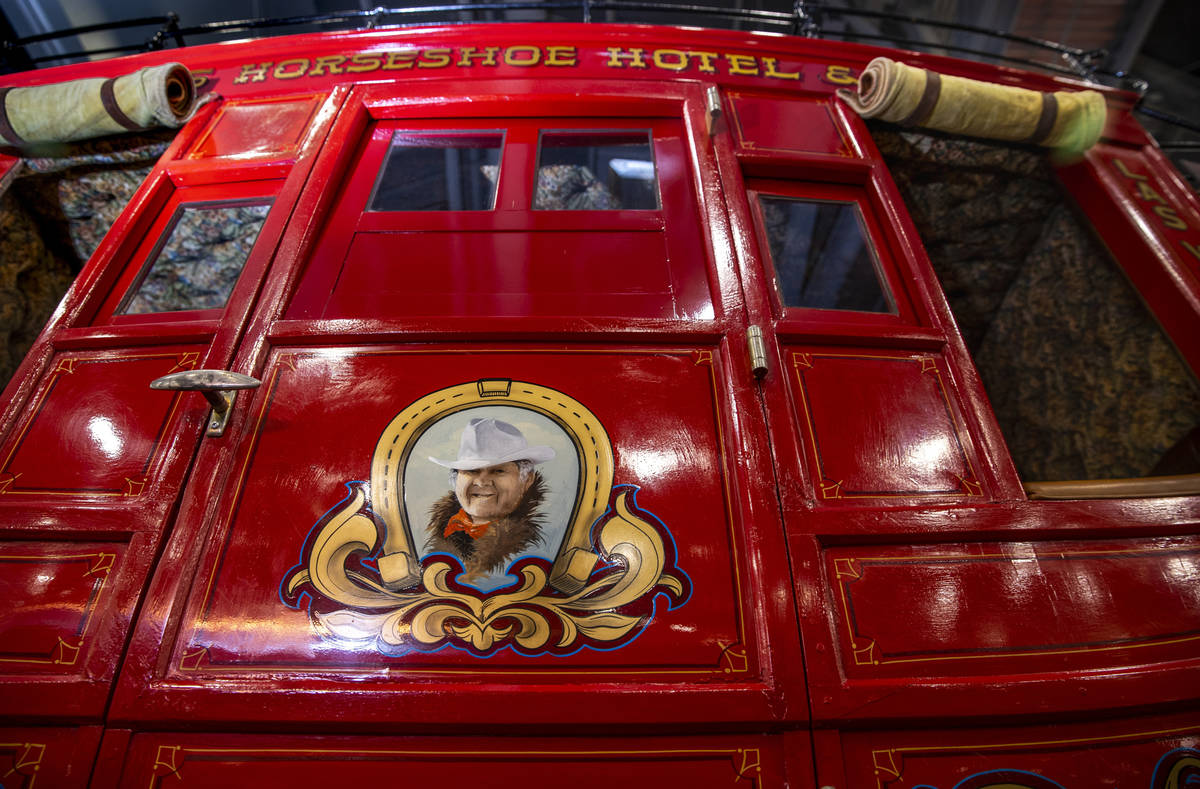 A 1981 Benny BinionÕs family stagecoach replica up for sale during the Barrett-Jackson col ...