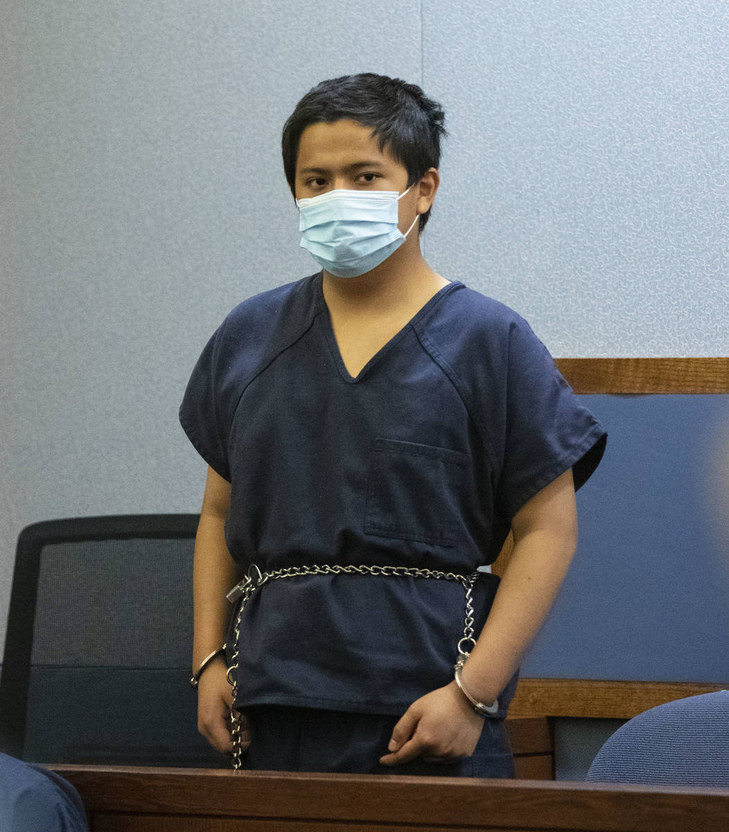 Aaron Guerrero, charged in the killing of Daniel Halseth, appears in court at the Regional Just ...