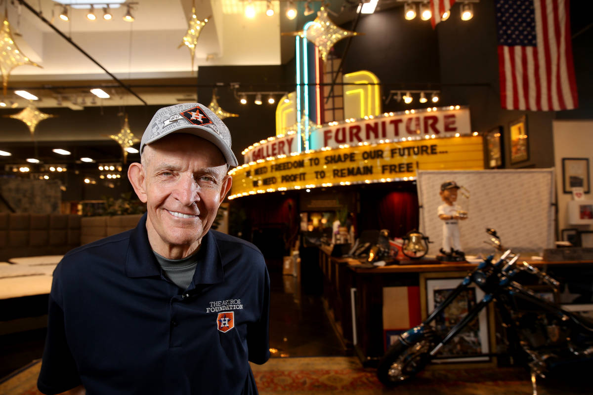 Houston furniture store owner Jim "Mattress Mack" McIngvale, 68, at his main store Tuesday, Nov ...