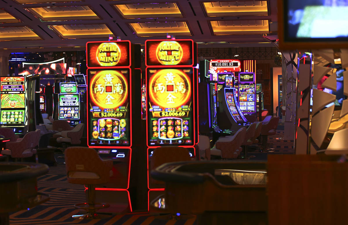 A view of the casino floor is seen during a tour of Resorts World ahead of its opening in Las V ...