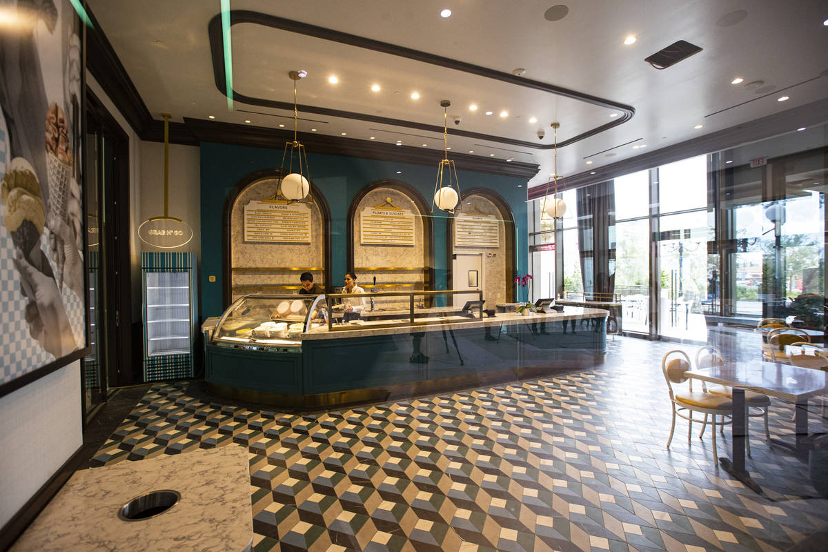 An interior view of Craig's Vegan ice cream is seen during a tour of Resorts World ahead of its ...