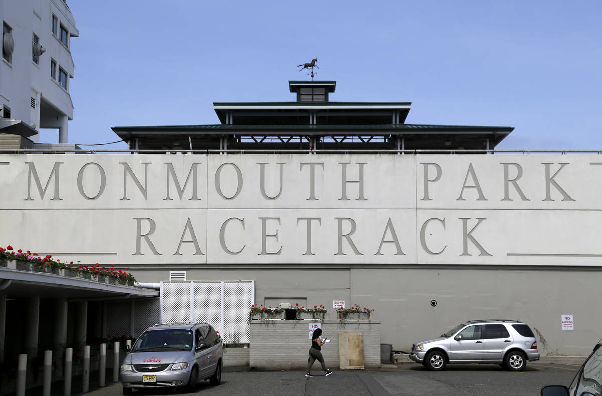 Monmouth Park Racetrack in Oceanport, N.J., Monday, May 14, 2018. (AP Photo/Seth Wenig)
