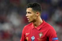 Portugal's Cristiano Ronaldo during the Euro 2020 soccer championship group F match between Por ...