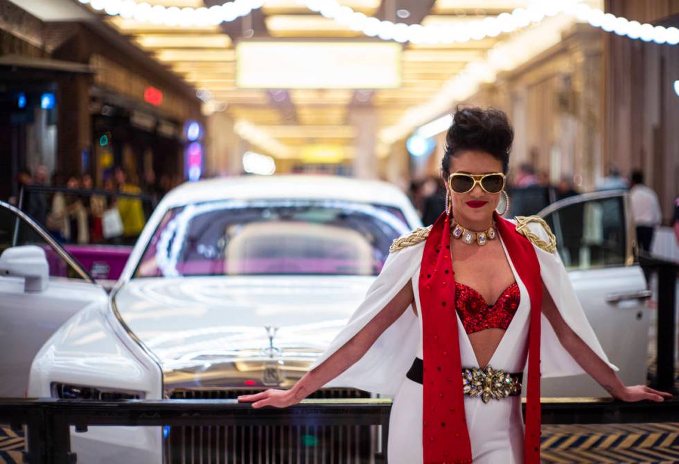 Danielle Aveyard poses for a portrait during the opening night of Resorts World Las Vegas on Th ...