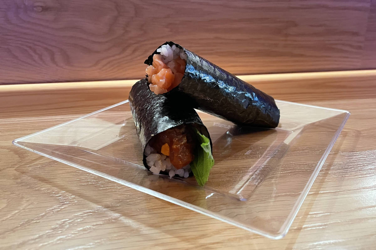 Sushi from Nori Bar at Resorts World on Thursday, June 24, 2021. (Janna Karel/Las Vegas Review- ...