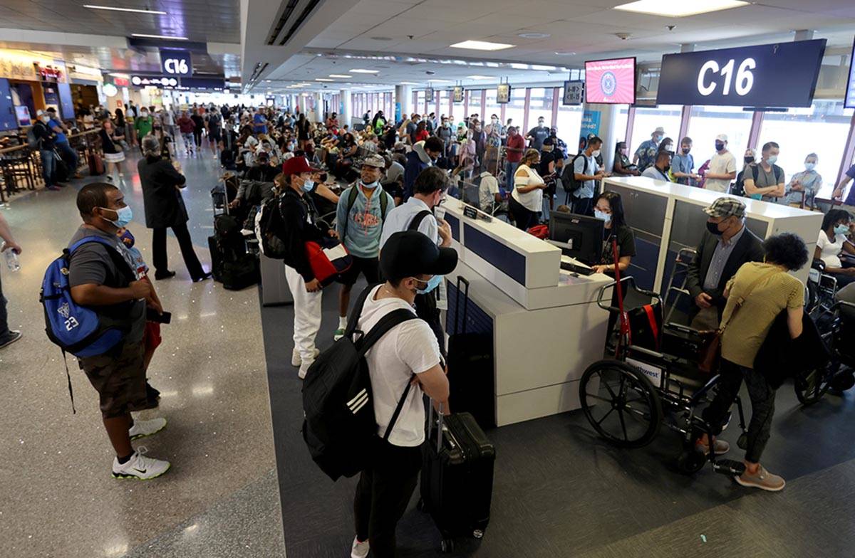 More than 3.5 million travelers passed through McCarran International Airport's gates in May, r ...
