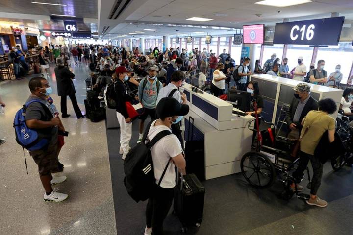 More than 3.5 million travelers passed through McCarran International Airport's gates in May, r ...