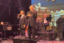 Bucky Heard and Bill Medley are shown at South Point Showroom on Thursday, June 24, 2021. (John ...