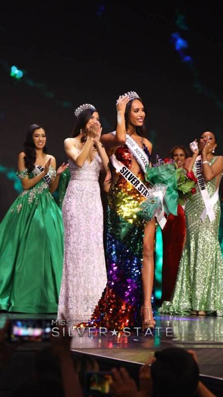 Kataluna Enriquez is the first transgender woman to win the title of Miss Nevada USA. (Marissa ...