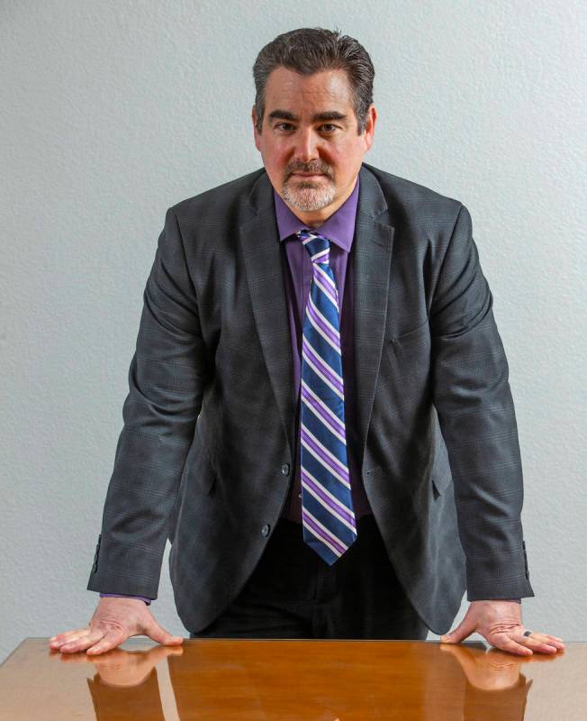 Lawyer Brian Shapiro seen in Las Vegas in 2020. (L.E. Baskow/Las Vegas Review-Journal) @Left_Ey ...