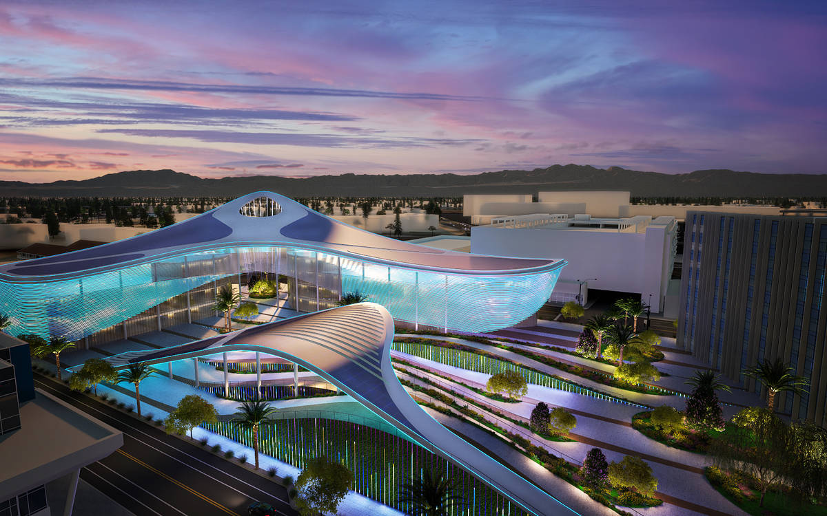 This rendering shows an image from Steelman Partners, one of the three finalist designs, for a ...