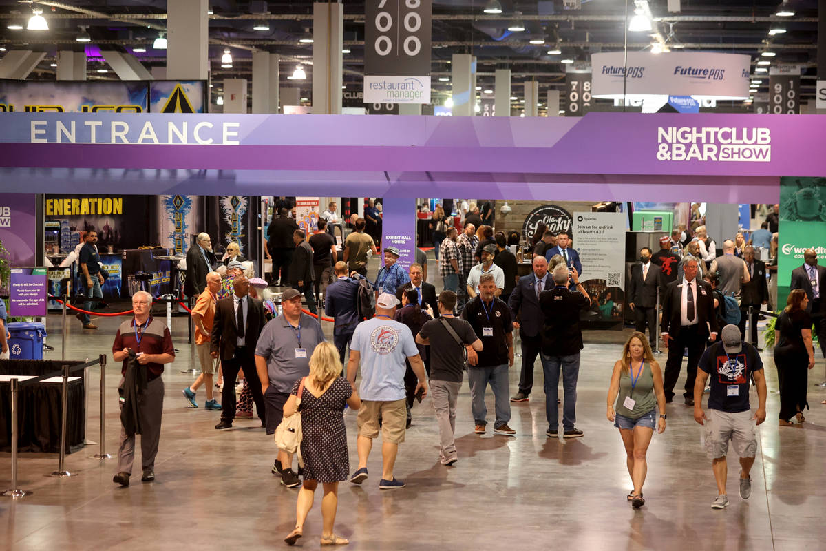 Color, motion, lights dominate displays at & Bar Show Las