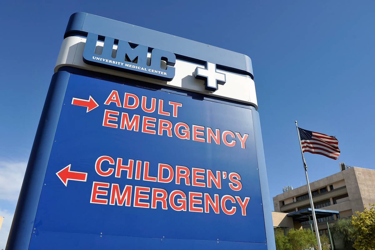 University Medical Center in Las Vegas. (Review-Journal file photo)