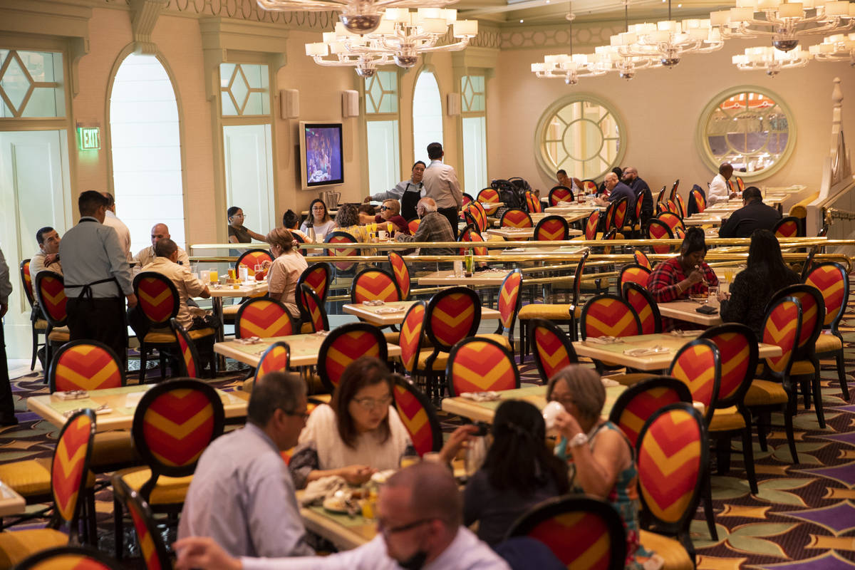 The dining area at The Buffet at Wynn Las Vegas, Wednesday, June 30, 2021 in Las Vegas. (Erik V ...