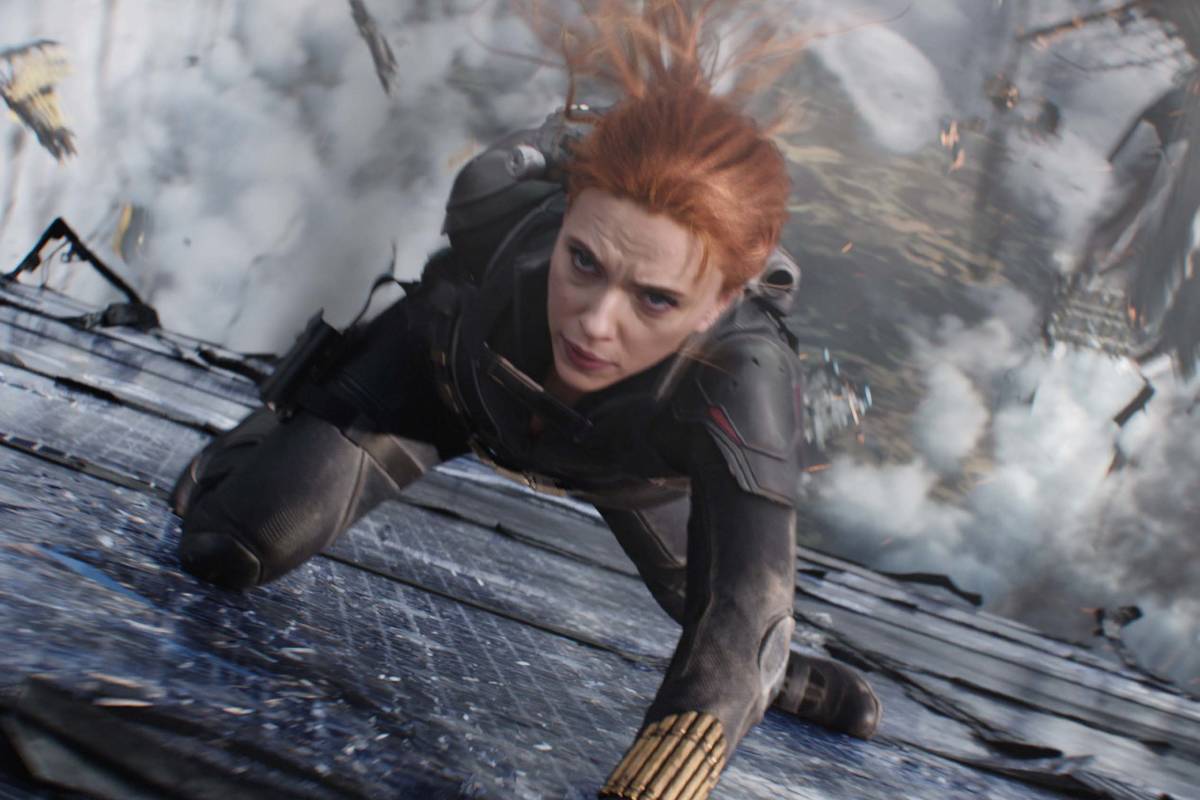 Black Widow/Natasha Romanoff (Scarlett Johansson) in Marvel Studios' BLACK WIDOW, in theaters a ...