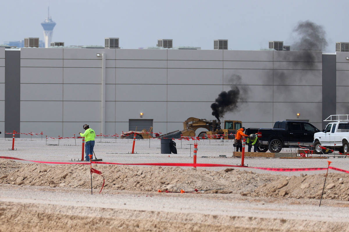 The Golden Triangle industrial park under consecution near the intersection of Washburn Road an ...