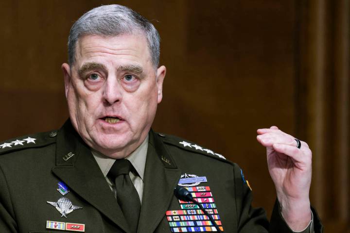 Chairman of the Joint Chiefs Chairman Gen. Mark Milley testifies before a Senate Appropriations ...