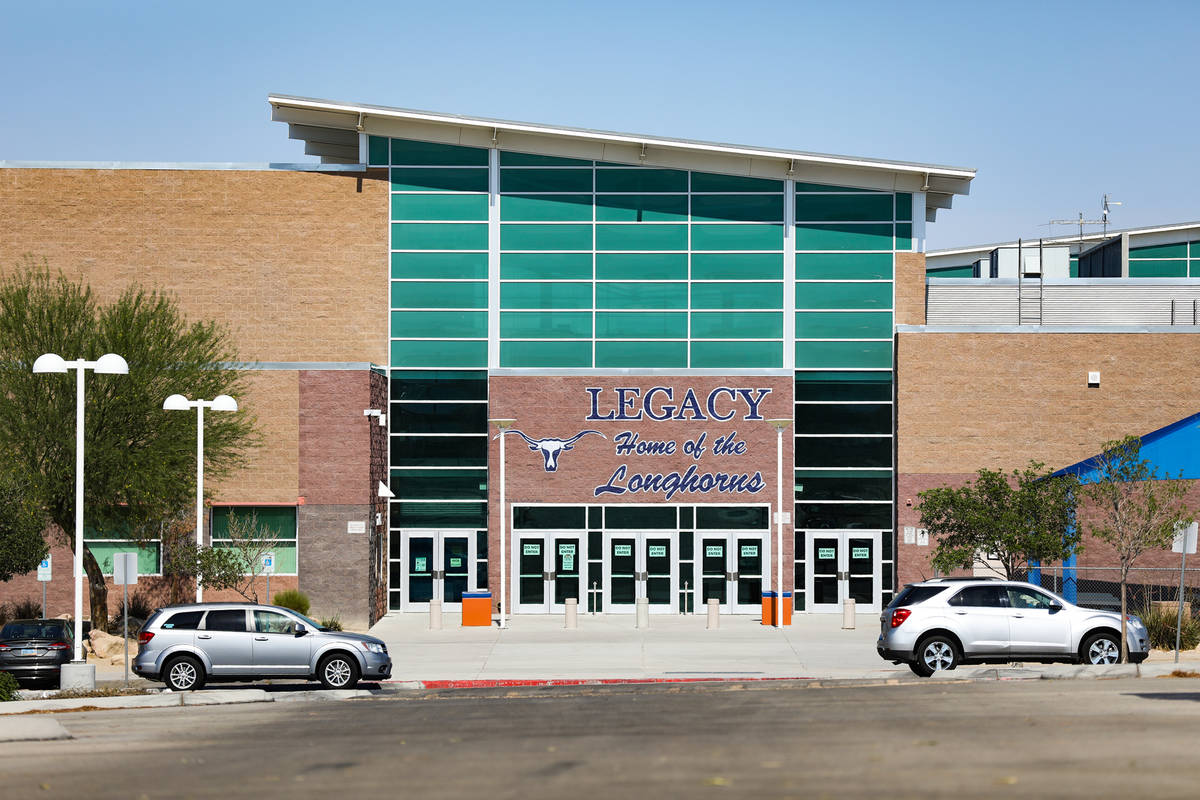 Legacy High School in North Las Vegas. (Rachel Aston/Las Vegas Review-Journal) @rookie__rae
