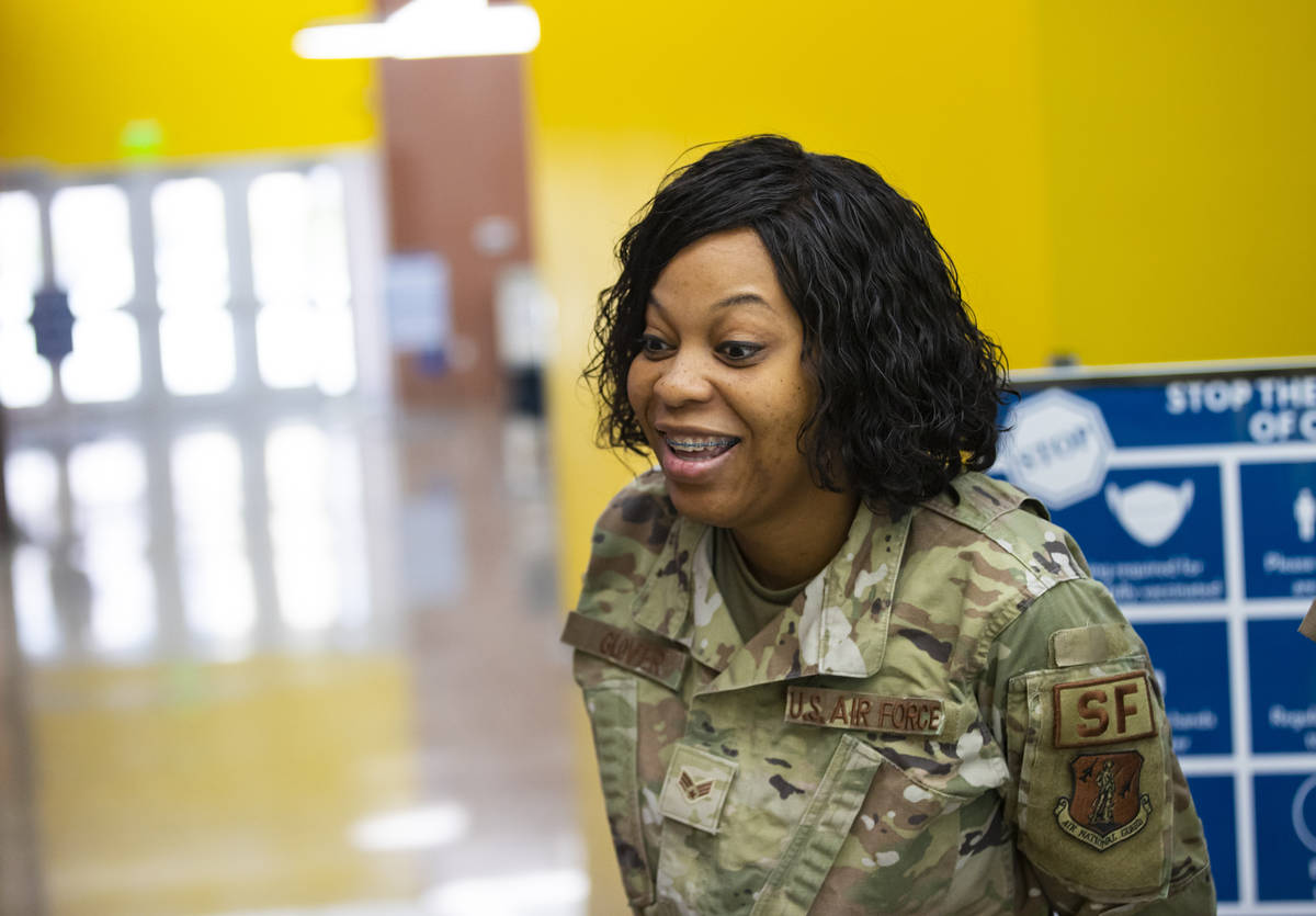 Nevada National Guard Senior Airman Traesha Glover talks about her experiences over the course ...