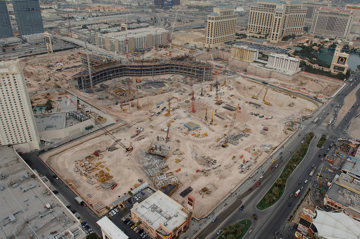CityCenter is under construction on the Las Vegas Strip in this file photo. (Las Vegas Review-J ...
