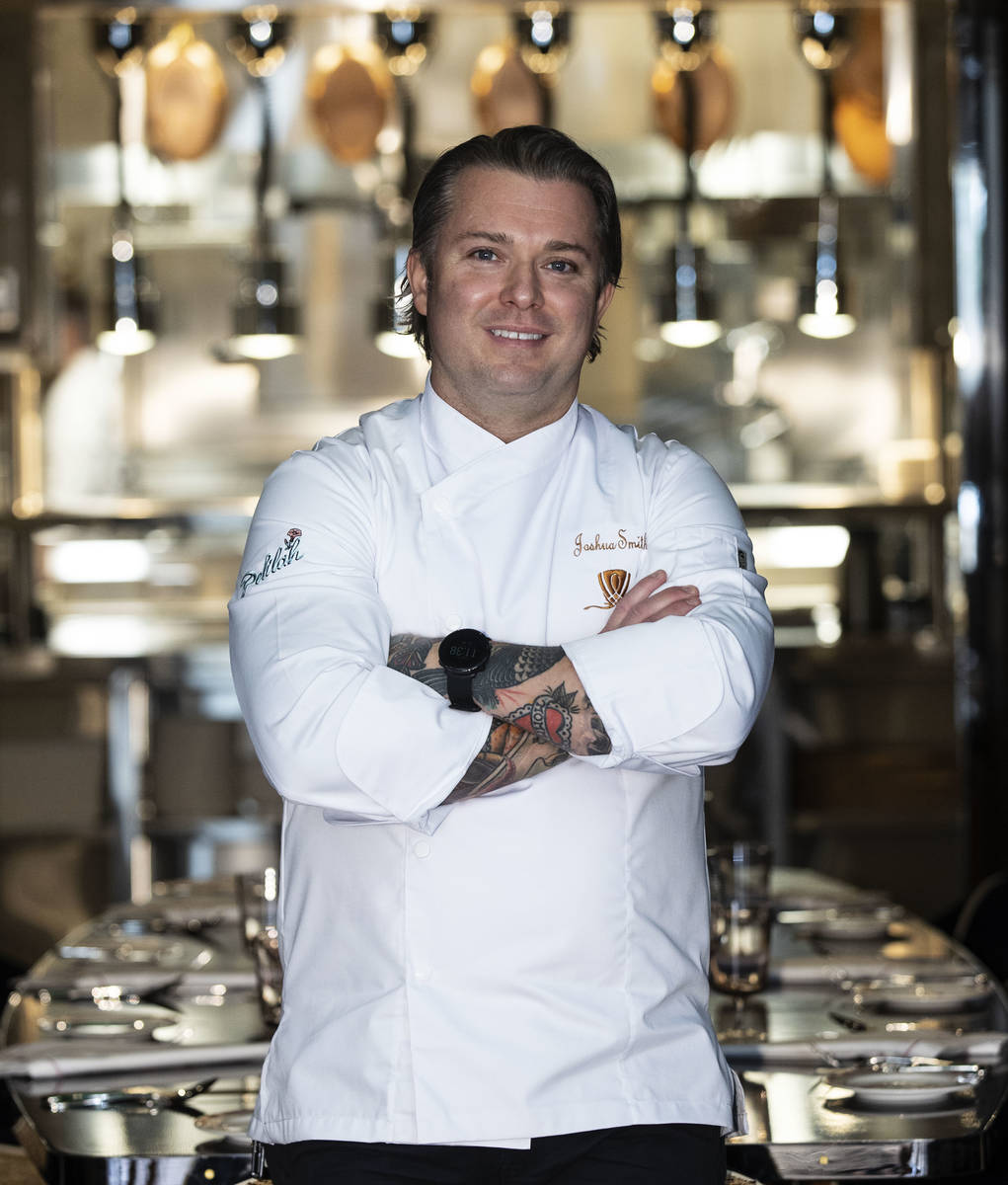 Chef Joshua Smith poses for a photo at Delilah Supper Club at Wynn, on Friday, June 18, 2021, i ...