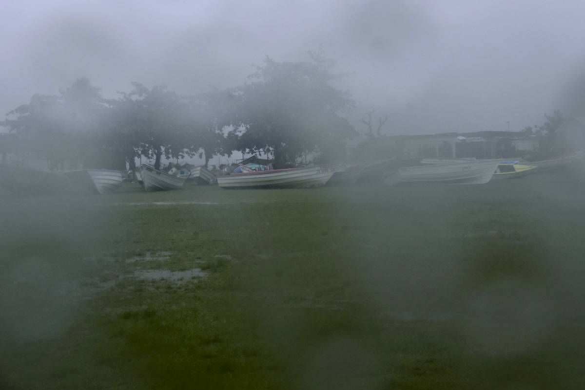 Fishing boats sit offshore to protect them from damage as Hurricane Elsa approaches Call Callia ...