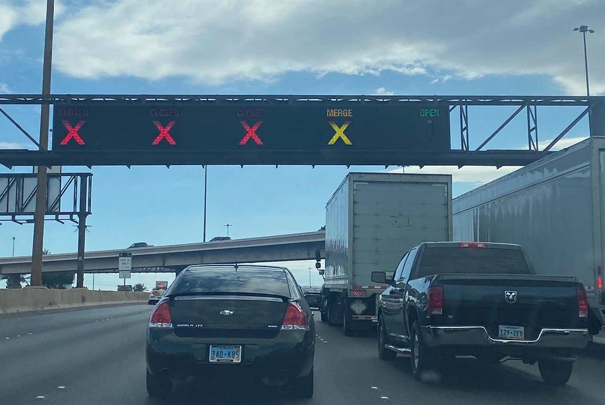 All southbound lanes of Interstate 15 are blocked because of a traffic accident around 4 p.m. S ...