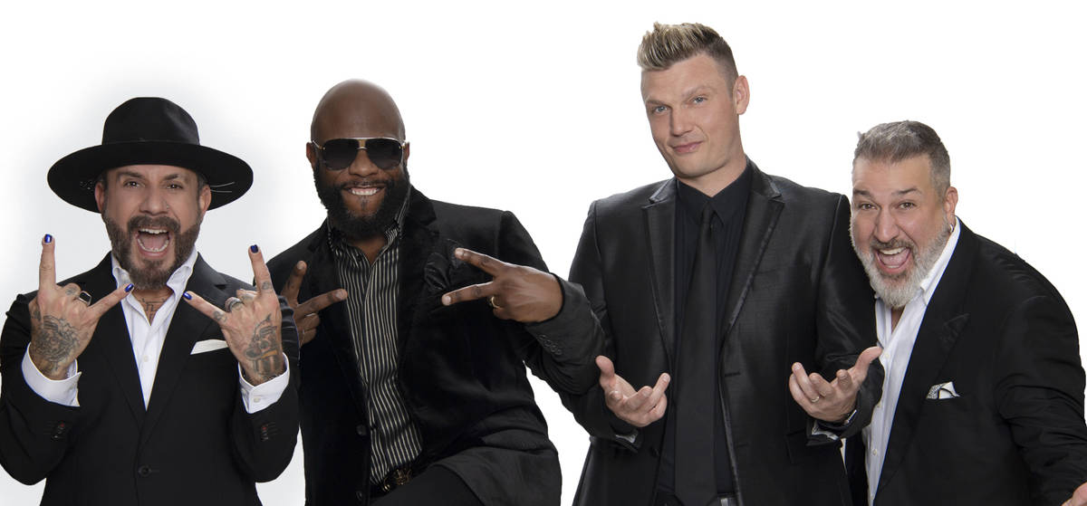 AJ McLean, Wanya Morris, Nick Carter and Joey Fatone are shown in a promotional photo for “Af ...