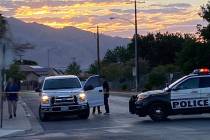 Las Vegas police are investigating a dispute early Wednesday in which a woman is suspected of r ...
