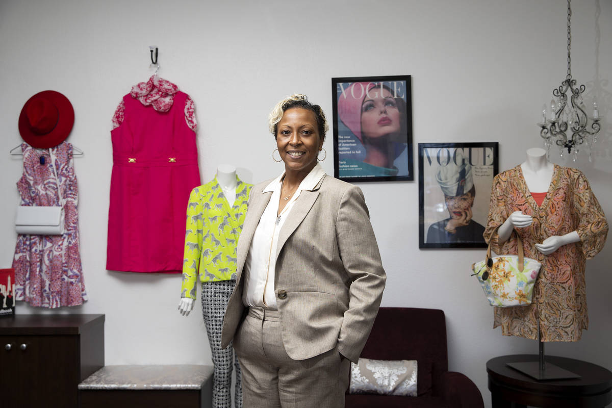 Kenya Mills, a Dress for Success client, at nonprofit Dress for Success Southern Nevada on Tues ...